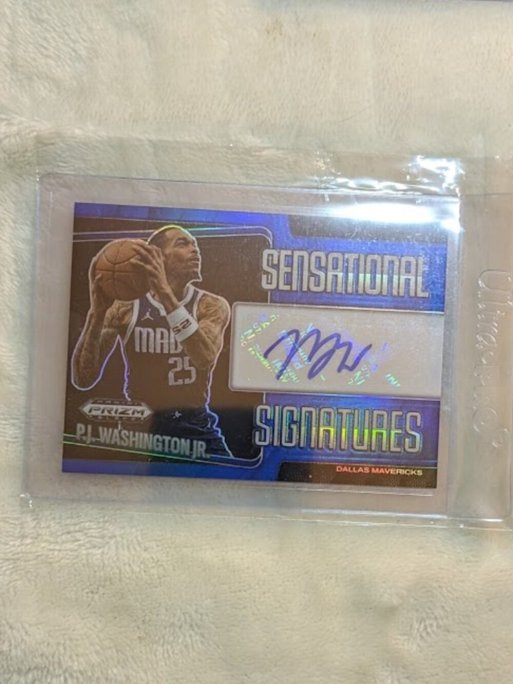 2025 PANINI Prizm P.J. Washington Auto Card# SS-PJW 27/49